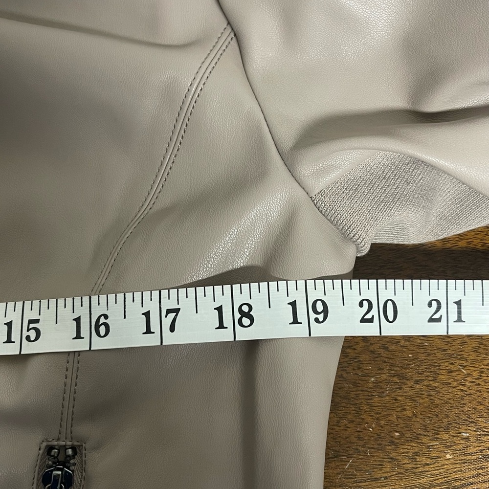 Bagatelle Drape Faux Leather & Faux Suede Jacket - Picture 9 of 9